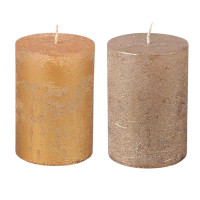 Bougie Rustique cylindrique 10 cm, Rasteli
