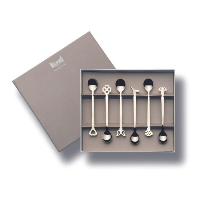 Coffret de 6 Cuillères à moka Evento, Mepra
