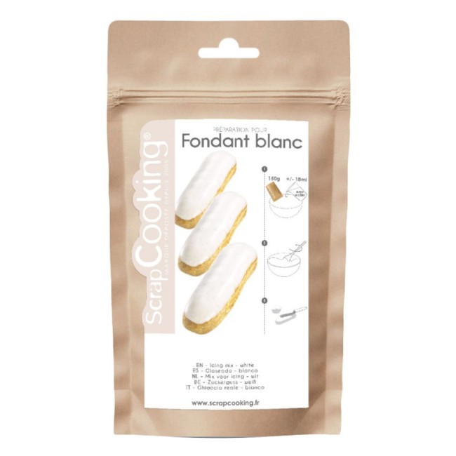 Fondant blanc en poudre pour glaçage 150 g, ScrapCooking