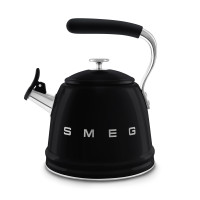 Bouilloire Sifflante Années 50 Noir, SMEG