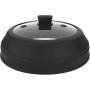 Cloche micro-ondes pliable en verre et silicone, Mastrad