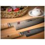 Couteau Santoku 18 cm Bouleau, MIYABI