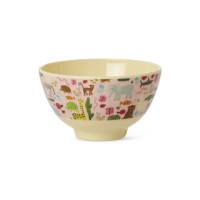 Bol en mélamine Wildlife Print Rose, Rice