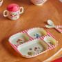 Coffret 4 pièces en mélamine Rose Happy Forest Print, Rice
