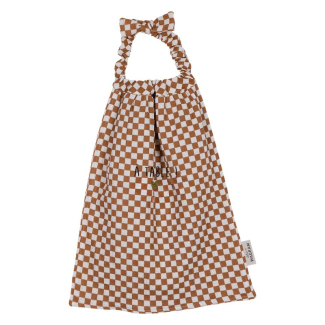 Serviette de cantine en Gaze de coton Damier, Atelier Wagram
