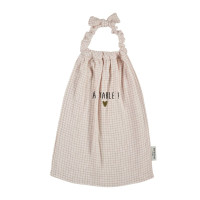 Serviette de cantine en Gaze de coton Petits Carreaux, Atelier Wagram