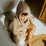 Poncho 3/6 ans en Gaze de coton Damier, Atelier Wagram