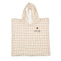 Poncho 3/6 ans en Gaze de coton Grands Carreaux, Atelier Wagram