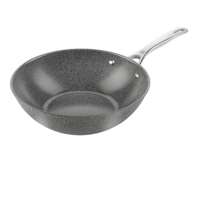 Wok 30 cm revêtement céramique Salina, Ballarini 1889