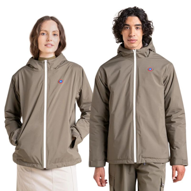 Parka Courte Imperméable et Polaire Mixte Lazare Kaki, Flotte