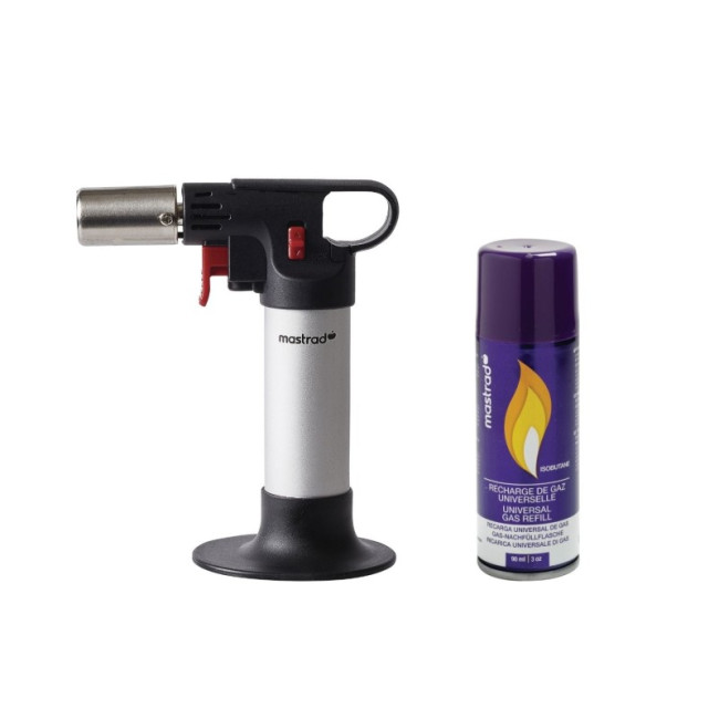 Kit Chalumeau de Cuisine et Recharge de Gaz, Mastrad