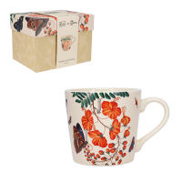Mug XL 43 cl Fleurs Papillons Jaune, Kiub