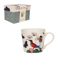 Mug XL 43 cl Fleurs Oiseau Vert, Kiub