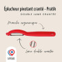 Éplucheur pivotant Double lame crantée Pratik, Nogent***