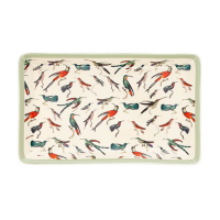 Vide-Poche en Porcelaine Encyclopedia Oiseaux Vert, Kiub