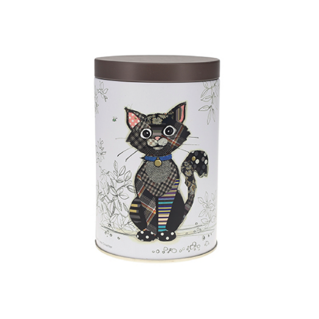 Boîte ronde en Métal Chat Noir Kook, Kiub