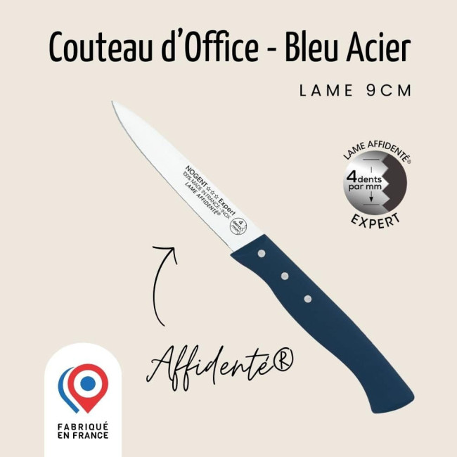 Couteau d'office Expert Affidenté 9cm couleur, Nogent***