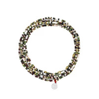 Collier et Bracelet 6 tours Vendôme Slim 24 Multico, Têtes Blondes