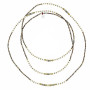 Collier et Bracelet 6 tours Dune Slim Vanille Caramel, Têtes Blondes
