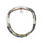 Collier et Bracelet 3 tours Wave Slim, Têtes Blondes
