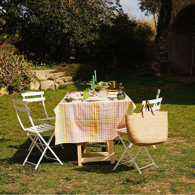 Nappe Delaunay Corail, maison dînette