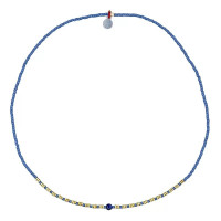 Collier ras du cou New Alicia Denim, Têtes Blondes