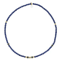 Collier ras du cou Kelly Gold Bleu Navy, Têtes Blondes