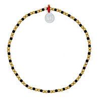 Bracelet Femme 1 tour Bliss Gold Noir, Têtes Blondes