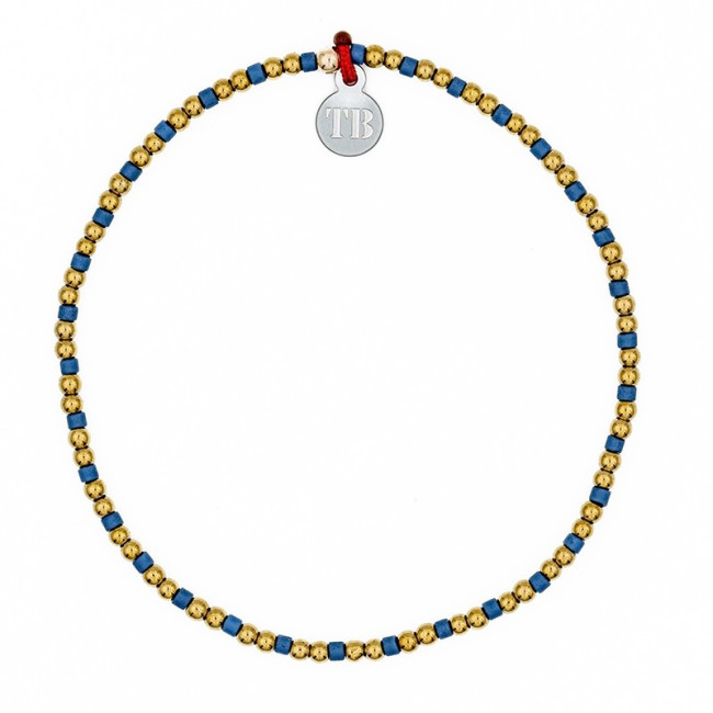 Bracelet Femme 1 tour Bliss Gold Bleu, Têtes Blondes