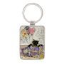 Porte Clés rectangle Bug Art Chaton Cadeau, Kiub