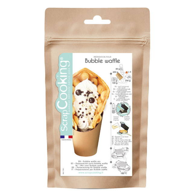 Préparation pour Bubble Waffles, ScrapCooking