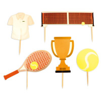 Cake toppers Tennis pour déco gâteau, ScrapCooking