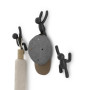Lot de 3 patères murales Buddy Hook Noir, Umbra