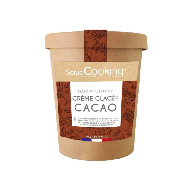 Pot préparation pour glace Cacao, ScrapCooking