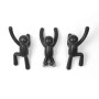 Lot de 3 patères murales Buddy Hook Noir, Umbra