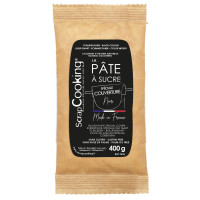 Pâte à sucre de couverture noire 400G, ScrapCooking