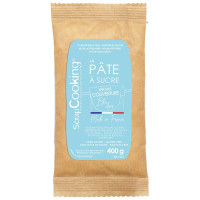 Pâte à sucre de couverture bleu clair 400G, ScrapCooking
