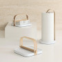 Porte-serviettes Bellwood Blanc Naturel, Umbra
