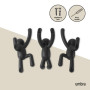 Lot de 3 patères murales Buddy Hook Noir, Umbra