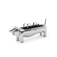 Porte-bague Dachsie Teckel Chrome, Umbra