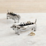 Porte-bague Dachsie Teckel Chrome, Umbra