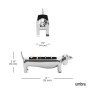 Porte-bague Dachsie Teckel Chrome, Umbra