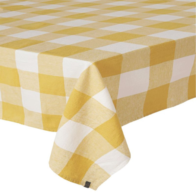 Nappe en lin et en coton Palma II Paille, Haomy