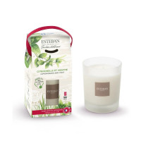 Bougie parfumée 180 gr Citronnelle et Menthe, Esteban