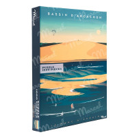 Puzzle 1000 pièces Bassin d'Arcachon, Marcel Travel Posters