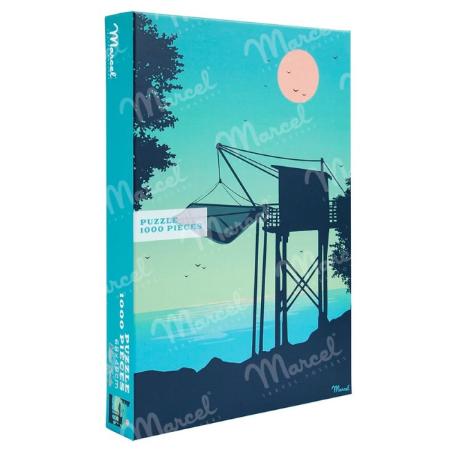 Puzzle 1000 pièces Charente-Maritime, Marcel Travel Posters