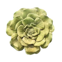 Décoration murale Fleur Vert Anis 17,5 CM, Emdé