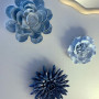 Décoration murale Fleur Bleu Pâle 14 cm, Emdé