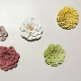 Décoration murale Fleur Jaune 18 cm, Emdé