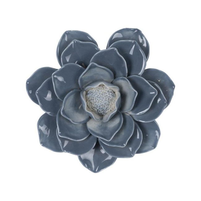 Décoration murale Fleur Bleu Marine 20 cm, Emdé